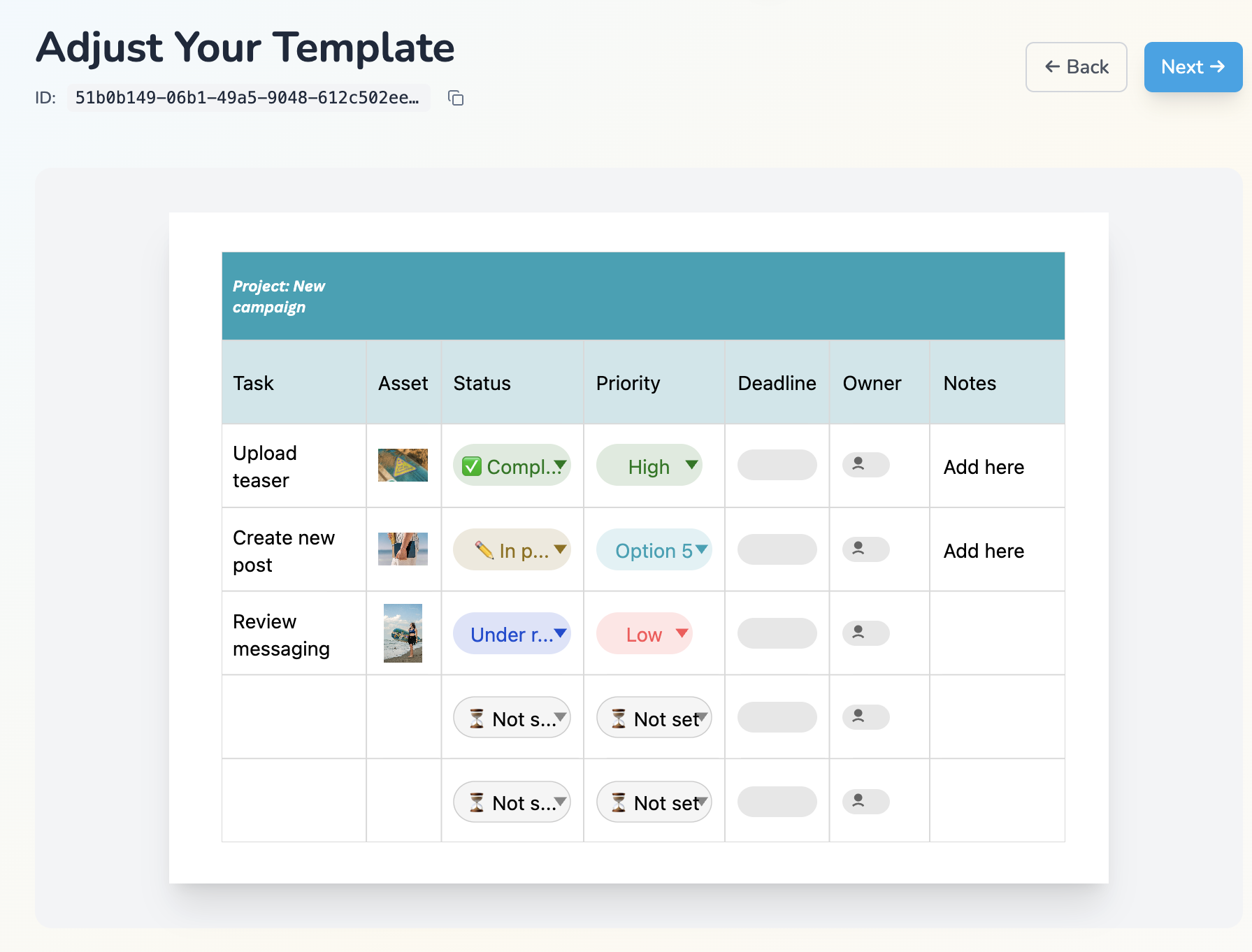 Tables and Sheets Are Now Supported